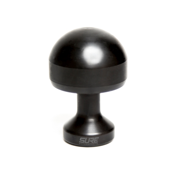 SURE AGS 394g Heavy Armor Stainless Steel Atom Shift Knob (M10X1.25) in Stealth Black