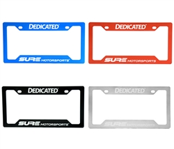 SURE NameTag™ Billet Aluminum License Plate Frame