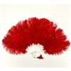 Ostrich feather Fan 15" x 30"