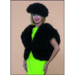 Marabou Jacket Short Sleeves