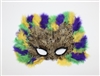 feather mask with peacock feather