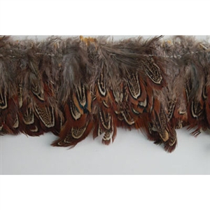 Pheasant Plumage Fringe - Almond