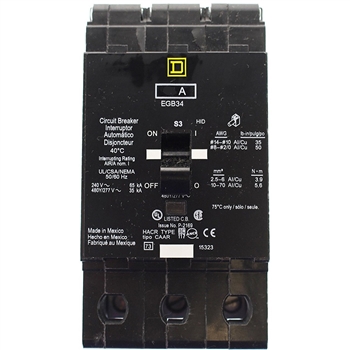 Square-D SQD EGB34050 Circuit Breaker Refurbished