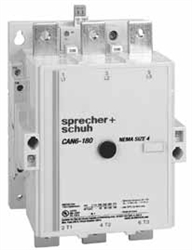 Sprecher + Schuh CAN6-180-11-208 - Contactor, NEMA Size 4 FVNR, 208VAC Coil, 1NO 1NC Aux