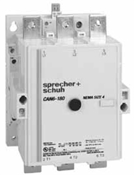 Sprecher + Schuh CAN6-300-EI-11-120 - Contactor, NEMA Size 5 FVNR, 110-130VAC Elec. Coil, 1NO 1NC Aux