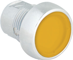 Sprecher + Schuh D7M-LFA5PN5YX01 - Pushbutton, Metal, Flush, Illuminated, Main., Yellow Lens, 120V AC LED, 1NC