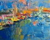 "Docked, Marina Del Rey", Greg Carter Oil Painting