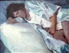 "Blues Day Nap", Figurative Oil Painting by C.M. Cooper