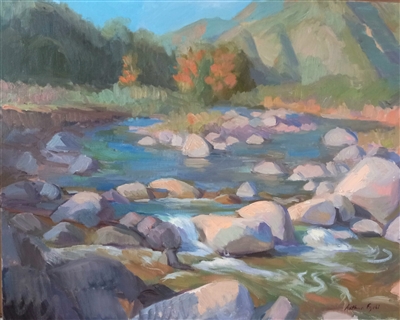 "Eaton Canyon, Fall", landscape oil painting by Arthur Egeli