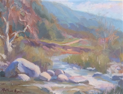 "Eaton Canyon", landscape oil painting by Arthur Egeli