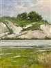 "White Cliffs of Newport Bay", Mixed Media Painting by Jim Ellsberry