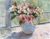 "Pink & White", Still Life Oil Painting by Jennifer Hurley
