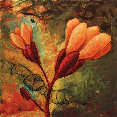 "Flora No. 5", Modern Botanical Giclee Print by Benjamin Long