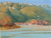 "Fall in Ushuaia II", Martha Saudek Oil Painting
