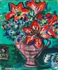 "Amaryllis", Zolita Sverdlove (1936-2009) Contemporary Still Life Oil Painting