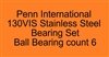 Penn International 130VIS Gold 130VISS Silver Stainless Steel Bearing Set, ABEC357.