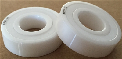 6207-LL/T9/C3 LD ZRO2, 35x72x17 MM, KIT16343, KIT7720, 6207-2RS-ZR02-ZR02-PTFE-4, ABEC357, Full Ceramic, Zirconia ZrO2 Inner/Outer/Balls, PTFE Retainer, PTFE Seals, C3 Fit, Lube Dry.