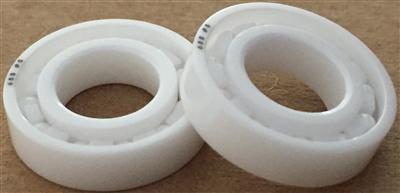 6804 ZRO2 T9 LD, 20x32x7 mm, FULL6804-ZRO2-ZRO2-PTFE-30, KIT7669, ABEC357, Full Ceramic, Zirconia ZrO2 Inner/Outer/Balls, PTFE Retainer, Open, Lube Dry.