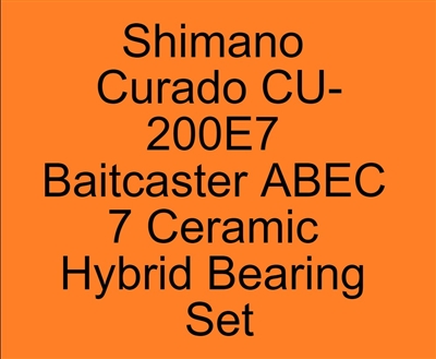 #FR-067C-SALT, #FR-067C-OS LD, #FR-159C-SALT, #FR-159C-OS LD, #FR-067C-Y LD, #FR-067, #FR-159C-Y, #FR-159 LD, Shimano Curado CU-200E7 Baitcaster ABEC 7 Bearing set, 4 Bearings, ABEC357.