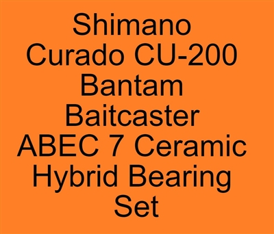 #FR-093C-SALT, #FR-093C-OS LD, #FR-093C-ZZ # 7 LD, #FR-093C-Y LD, #FR-093 LD, Shimano Curado CU-200 Bantam Baitcaster ABEC 7 Bearing set, ABEC357.