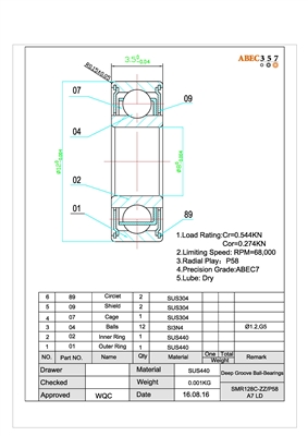 8x12x3.5 mm, SMR128C-ZZ/P58 #7 LD, Q-SMR128C-ZZ/P58 #3 AF2, Daiwa 140-0570, 140-0610, 140-1570, B36-1704, B86-1701, B86-1702, B86-1703, B86-1704, F58-2501, G43-1001, G43-1002, G43-1003, G57-6001, Penn 020-1181774, 055-1192029, 020D-1211610, SHG-1280ZHi.