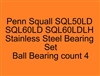 Penn Squall Lever Drag SQL50LD, SQL60LD, SQL60LDLH Stainless Steel Bearing Set, ABEC357.