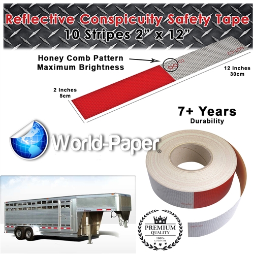 Reflective Conspicuity DOT-C2 Safety Tape World Paper
