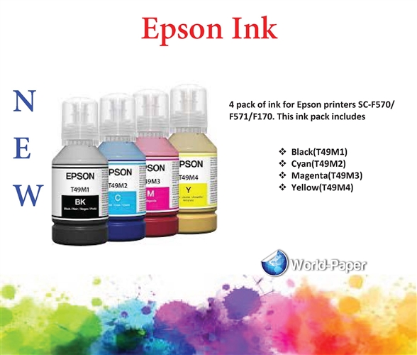 Epson Ink Pack for Printer F570, F170