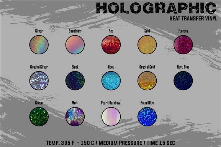 Holographic Heat Press Transfer Vinyl