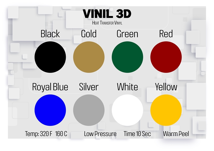 Heat Transfer Vinyl 3D Rubber Effect