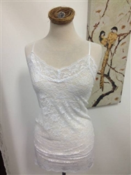 Lace Cami Slip Top White