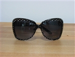 Pattern Play Oversized Fashion Sunglasses Black
