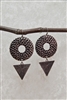 Roundabout Earrings Antique Silver Tone