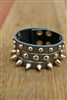 Wrap Spike Bracelet Pewter Tone