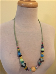 Amused Mixed Beads Necklace by Montini