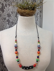 Colorful Mixed Beads Necklace by Montini