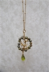 Bead Tree Necklace Green