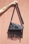 Star Fringe Bag Black