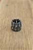 Rhinestone Stretch Ring Puter Tone