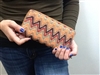 Chevron Print Wallet Orange