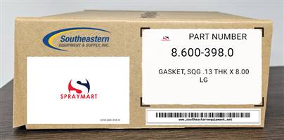 Aftermarket ProTeam Part # 100150 Gasket, Sqg .13 Thk X 8.00 Lg