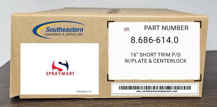 Aftermarket Spraymart Part # 45-0432-0 16" Short Trim P/D W/Plate & Centerlock