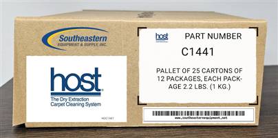 Host OEM Part # C1441 Pallet of 25 cartons of 12 packages, each package 2.2 lbs. (1 kg.)