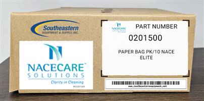 Nacecare OEM Part # 0201500 Paper Bag Pk/10 Nace Elite