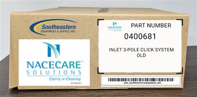 Nacecare OEM Part # 0400681 Inlet 3-Pole Click System Old