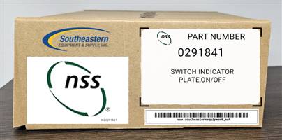 NSS OEM Part # 0291841 Switch Indicator Plate,On/Off