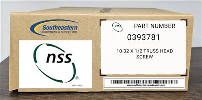 NSS OEM Part # 0393781 10-32 X 1/2 Truss Head Screw