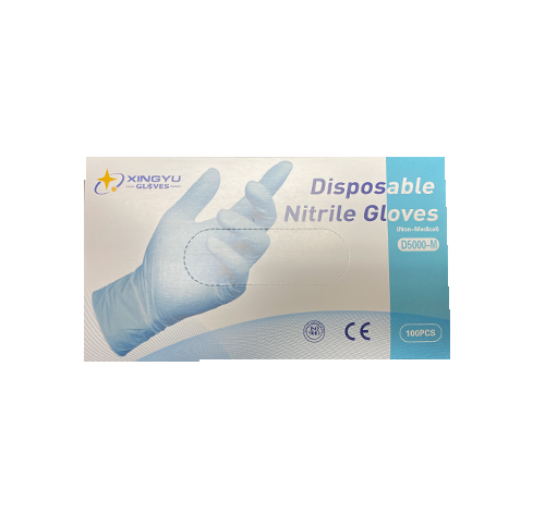 Xingyu Medium Powder Free Disposable Nitrile Gloves (box of 100)