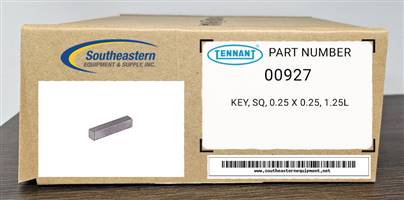 Tennant OEM Part # 00927 Key, Sq, 0.25 X 0.25, 1.25L