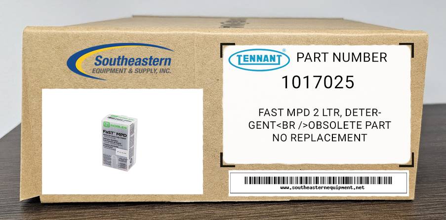 Tennant OEM Part # 1017025 Fast Mpd 2 Ltr, Detergent Obsolete Part No Replacement